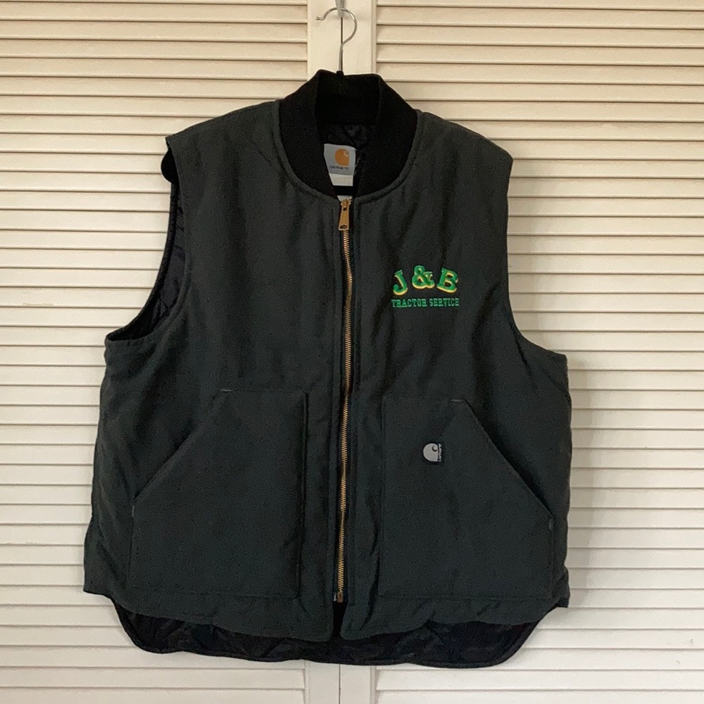 Carhartt embroidered vest with quilted interior